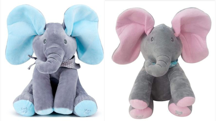 Peek a Boo Sing Along Elephant Soft Toy Alana s Wardrobe