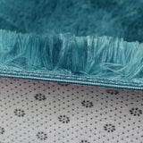 Blue Fluffy Carpets 1.3m x 2m